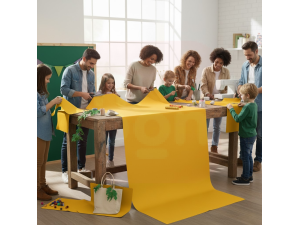 TNT Amarelo Em Rolo Com 50 Metros